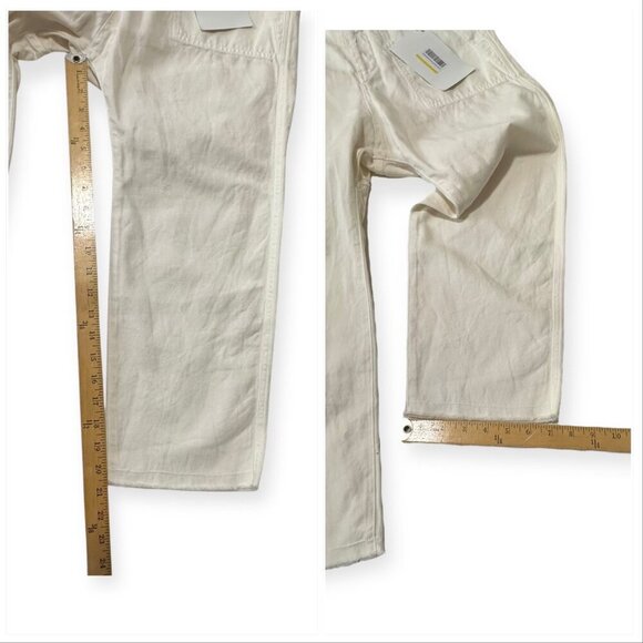 Nili Lotan Luna Pants, Size 4, Eggshell-white, Cotton/Linen, NWT $355 - Picture 14 of 14